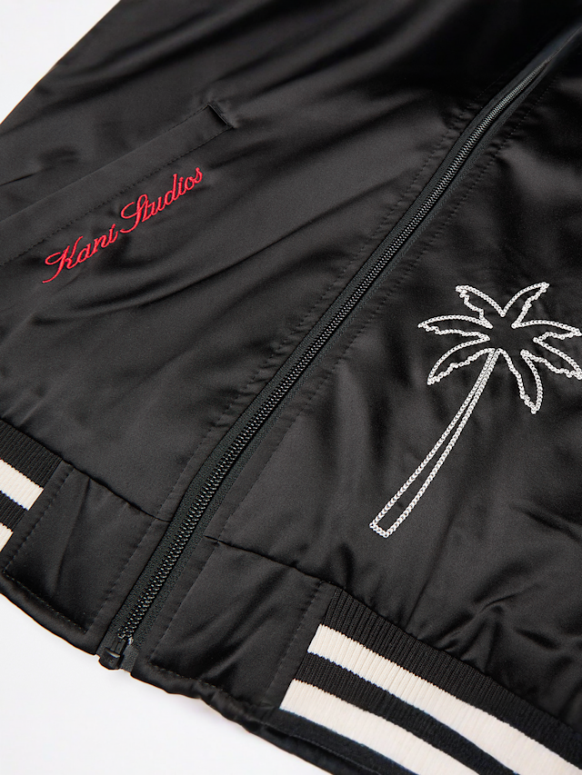 Karl Kani, Satin Bowlingjacket, black, Image 4 of 5