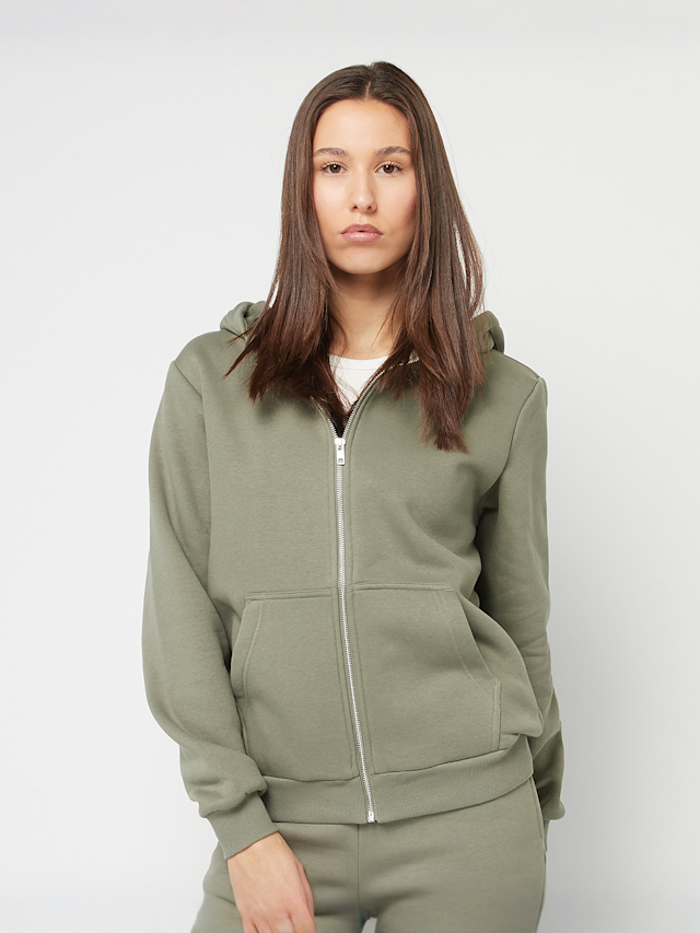 Urban Classics, Fluffy Zip Hoody, green, Image 1 of 4