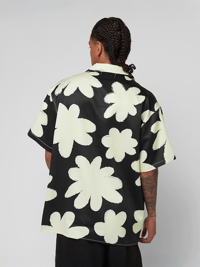 Another Cotton Lab, Flower Shirt, black, Image 2 of 4