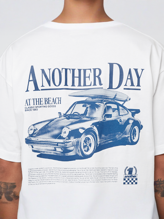 Another Cotton Lab, Another Day Oversized T-Shirt, white, Image 4 of 5