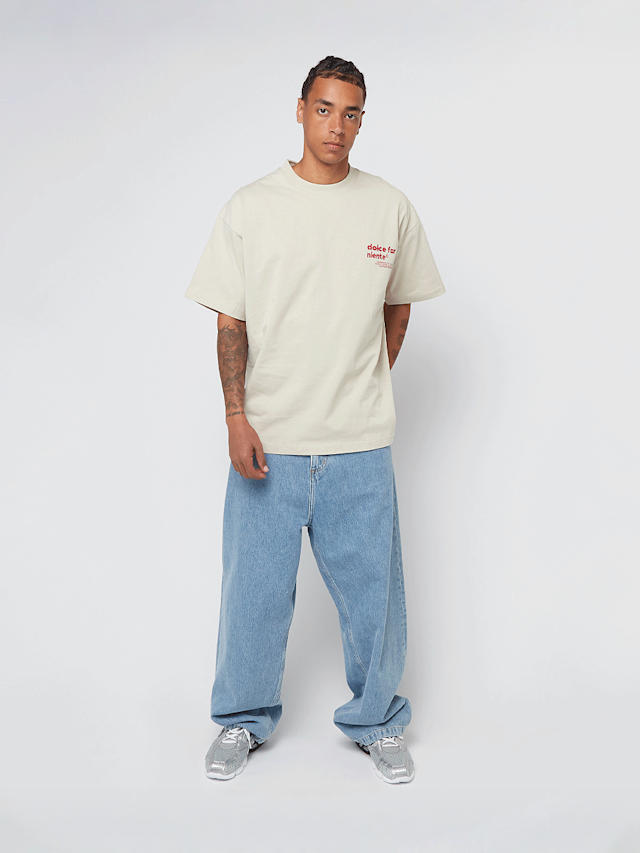 Another Cotton Lab, Leisure Club Oversized T-Shirt, beige, Image 5 of 5