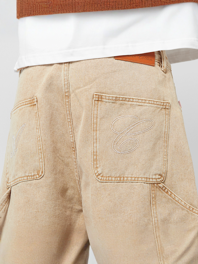 Another Cotton Lab, Short Carpenter Pants, beige, Image 4 of 5