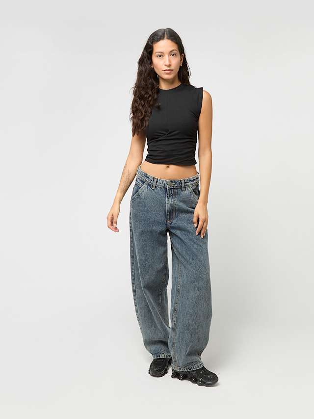 Urban Classics, Ladies Cropped Wrapped Top, black, Image 4 of 4