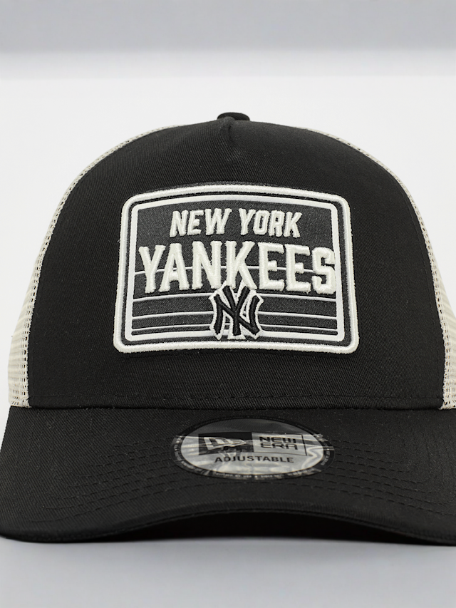 New Era, A-Frame Trucker MLB Patch New York Yankees, black, Image 4 of 4