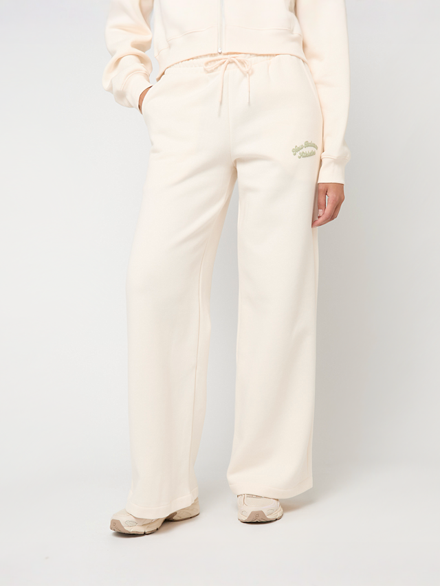 New Balance, Linear Heritage Fleece Wide Leg Pants, beige, Image 1 of 5