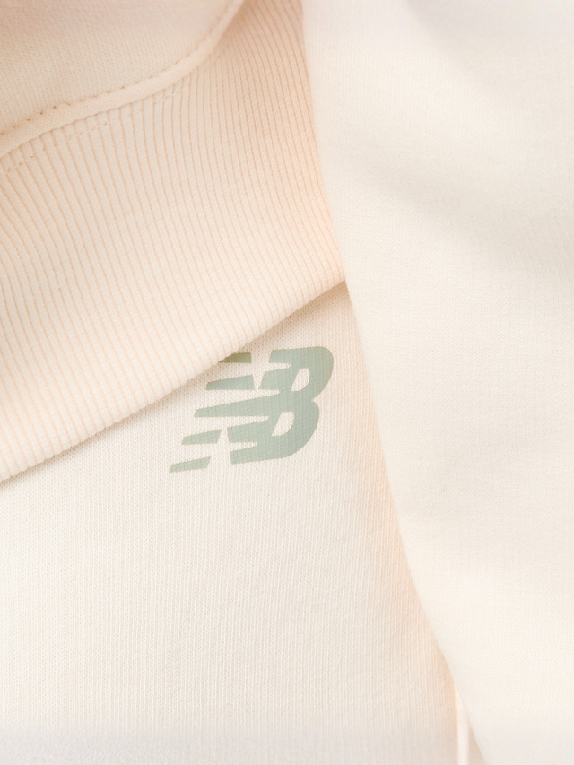 New Balance, Linear Heritage Fleece Wide Leg Pants, beige, Image 3 of 5