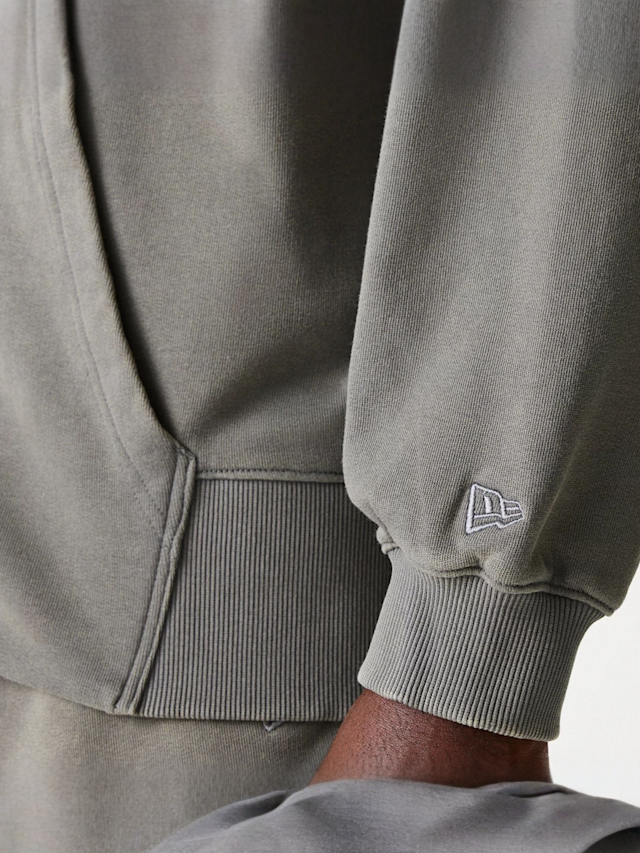 New Era, NBA Washed Full Zip Los Angeles Lakers, grey, Image 4 of 6