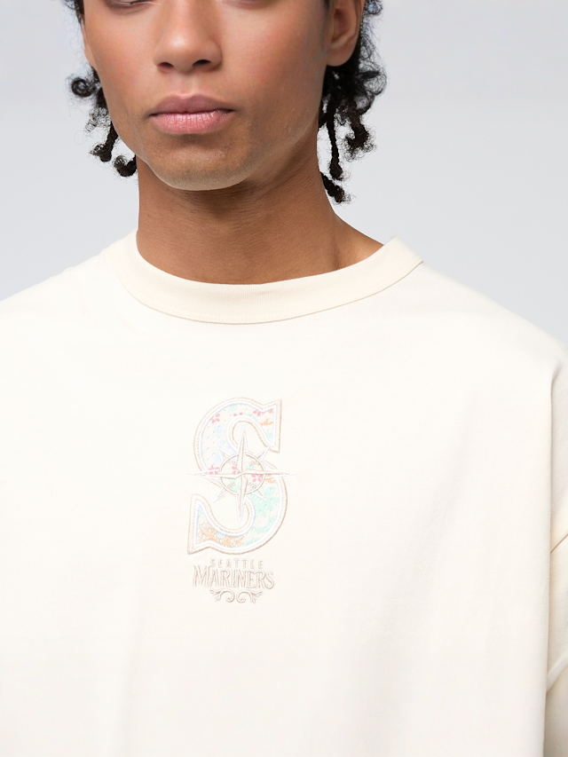 New Era, MLB Infill Seattle Mariners Oversized Tee, beige, Image 3 of 5
