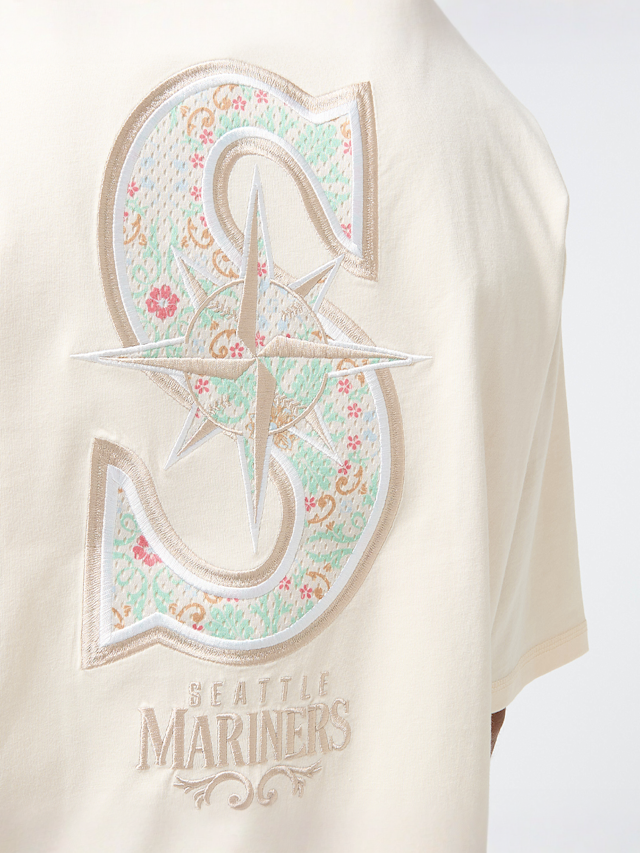 New Era, MLB Infill Seattle Mariners Oversized Tee, beige, Image 4 of 5