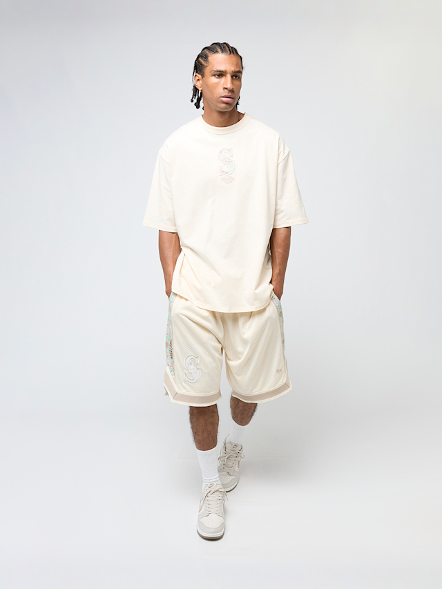 New Era, MLB Infill Seattle Mariners Oversized Tee, beige, Image 5 of 5