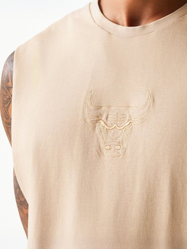 New Era, NBA Chicago Bulls Washed Tanktop, beige, Image 3 of 5