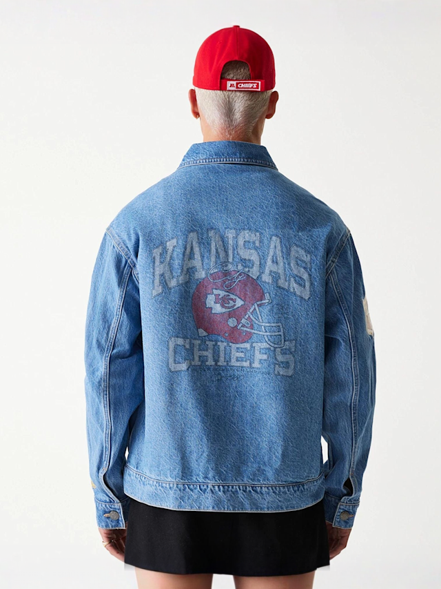 New Era, NFL Denim Jacket Kansas City Chiefs, blue, Image 2 of 6