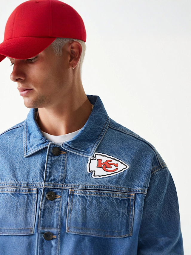 New Era, NFL Denim Jacket Kansas City Chiefs, blue, Image 3 of 6