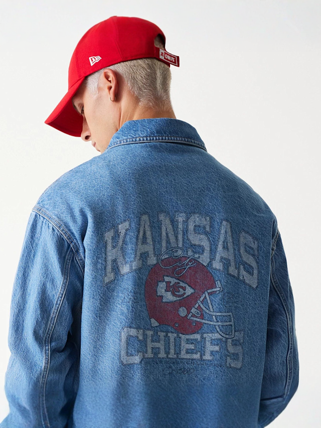 New Era, NFL Denim Jacket Kansas City Chiefs, blue, Image 6 of 6