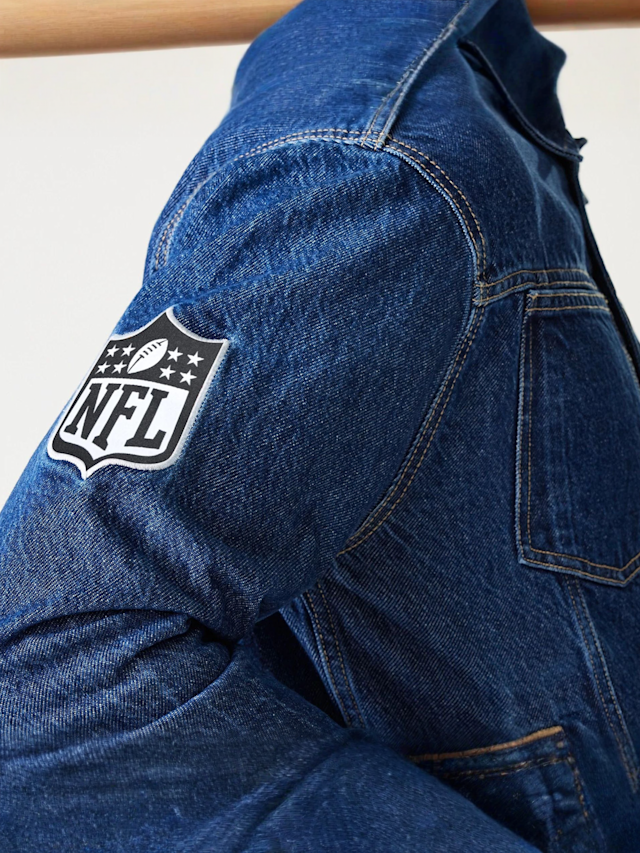 New Era, NFL Las Vegas Raiders Denim Jacket, blue, Image 4 of 5