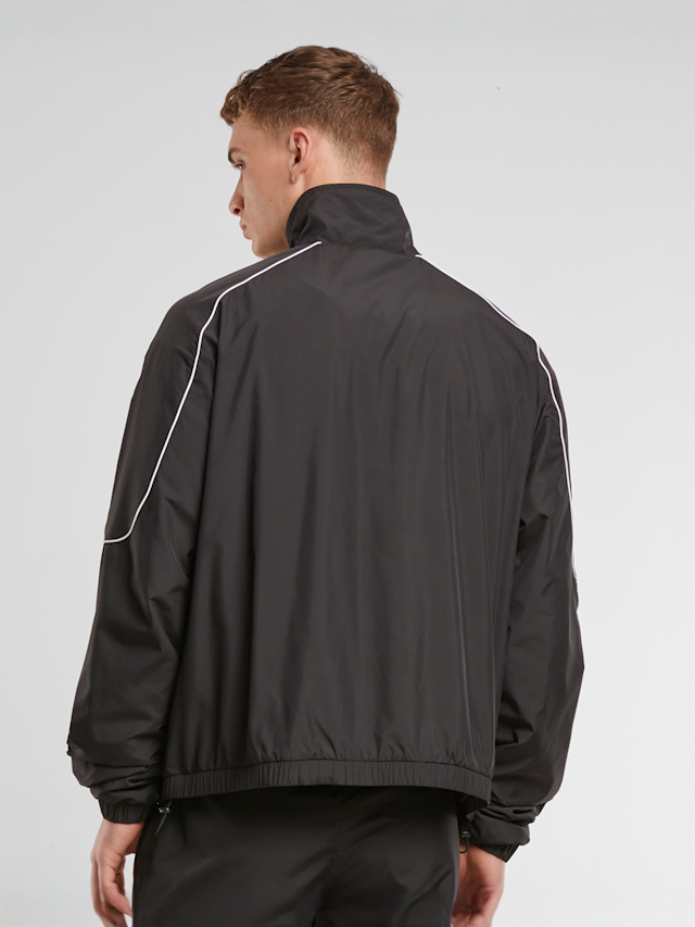 Urban Classics, Piped Panel Trackjacket, black, Image 2 of 4