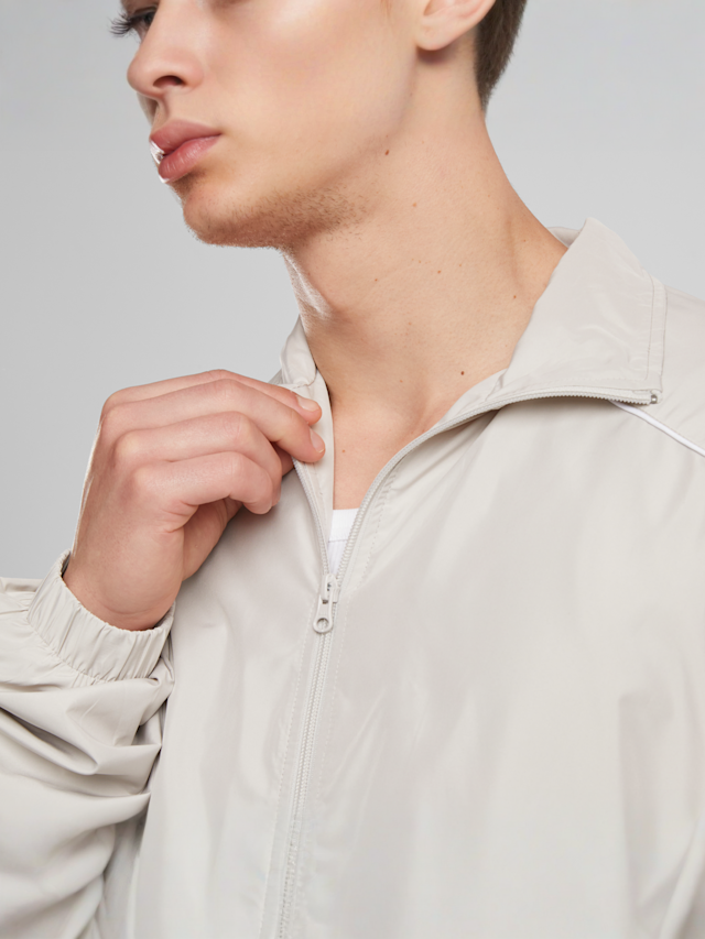 Urban Classics, Piped Panel Trackjacket, beige, Image 3 of 4