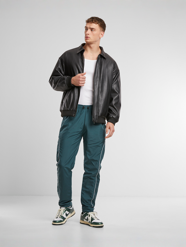 Urban Classics, Piped Panel Trackpants, green, Image 5 of 5