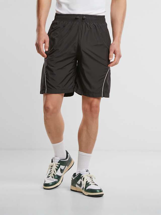 Urban Classics, Piped Panel Trackshorts, black, Image 1 of 5