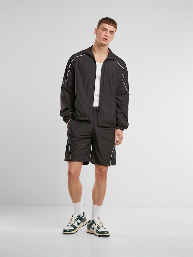 Urban Classics, Piped Panel Trackshorts, black, Image 5 of 5