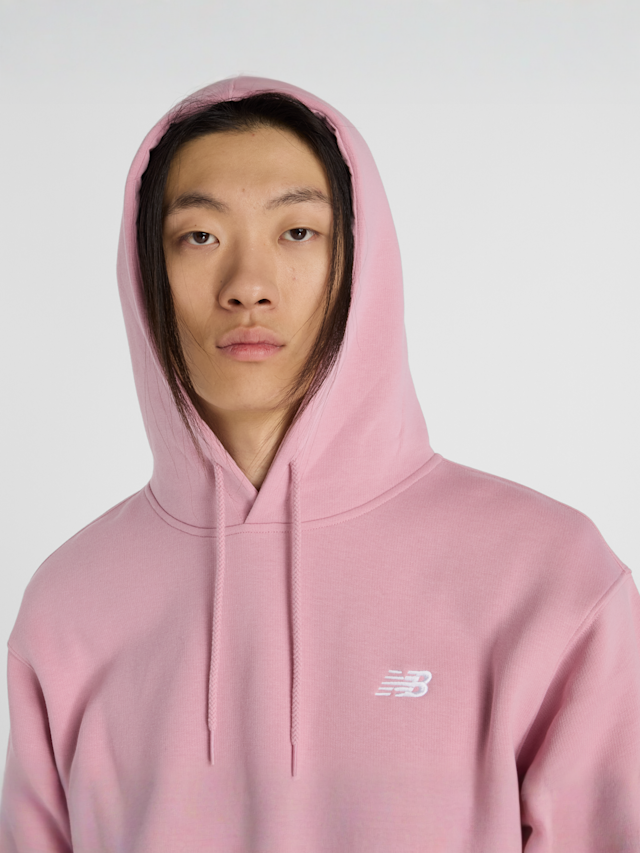 New Balance, Sport Essentials Fleece Hoodie, light pink, Image 3 of 4