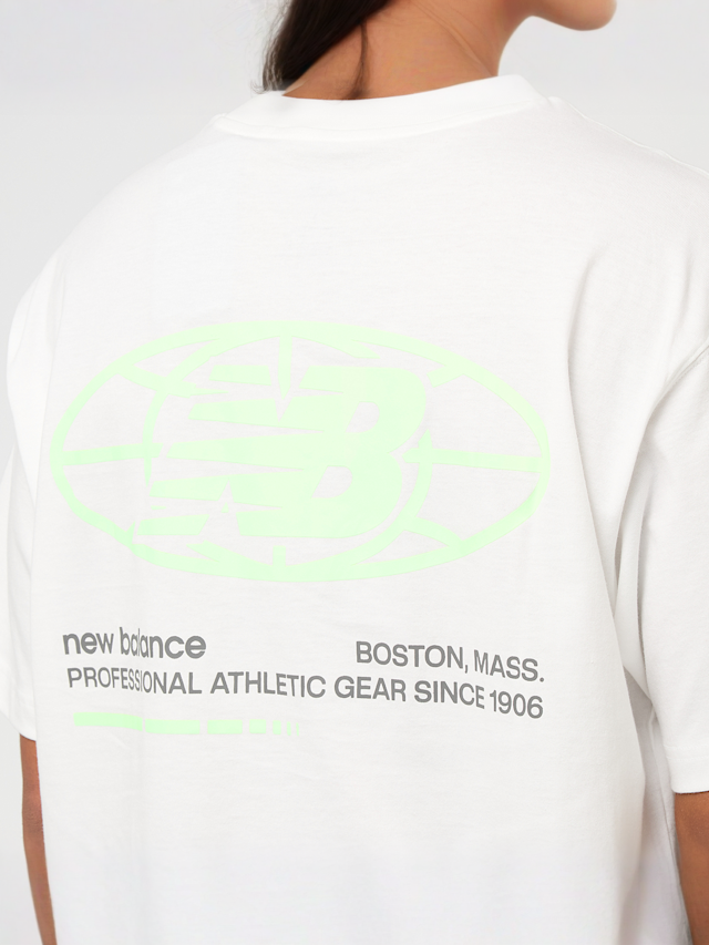 New Balance, Back Print Graphic Tee, white, Image 4 of 5