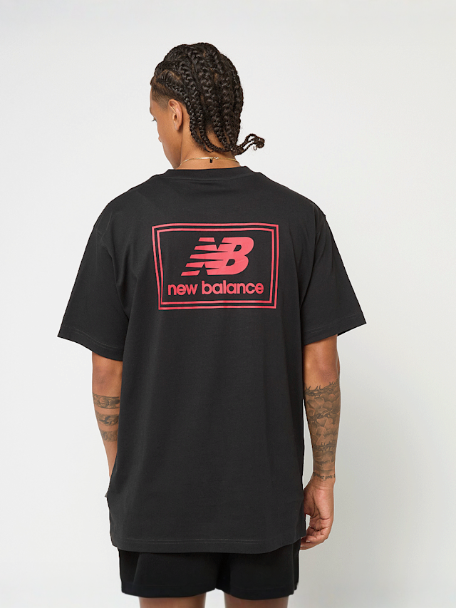 New Balance, Woven Label T-Shirt, black, Image 2 of 5