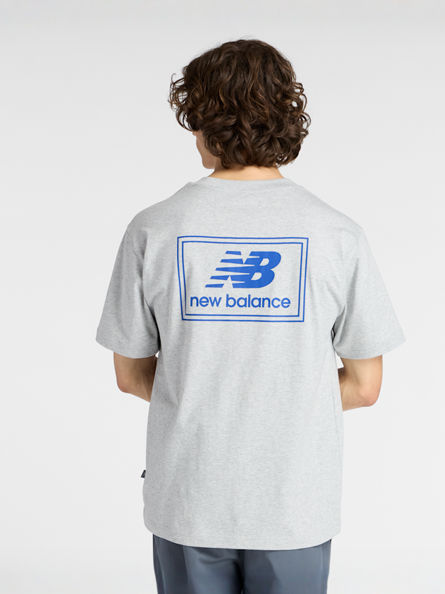 New Balance, Woven Label T-Shirt, grey, Image 2 of 6