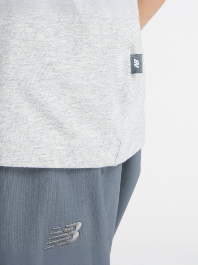 New Balance, Woven Label T-Shirt, grey, Image 4 of 6