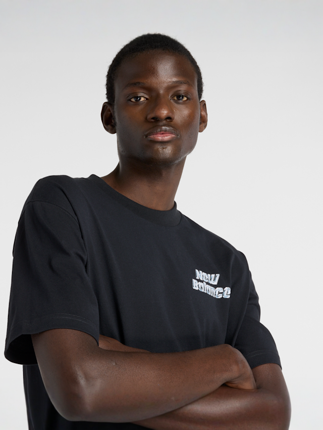 New Balance, Chrome Runner T-Shirt, black, Image 3 of 5