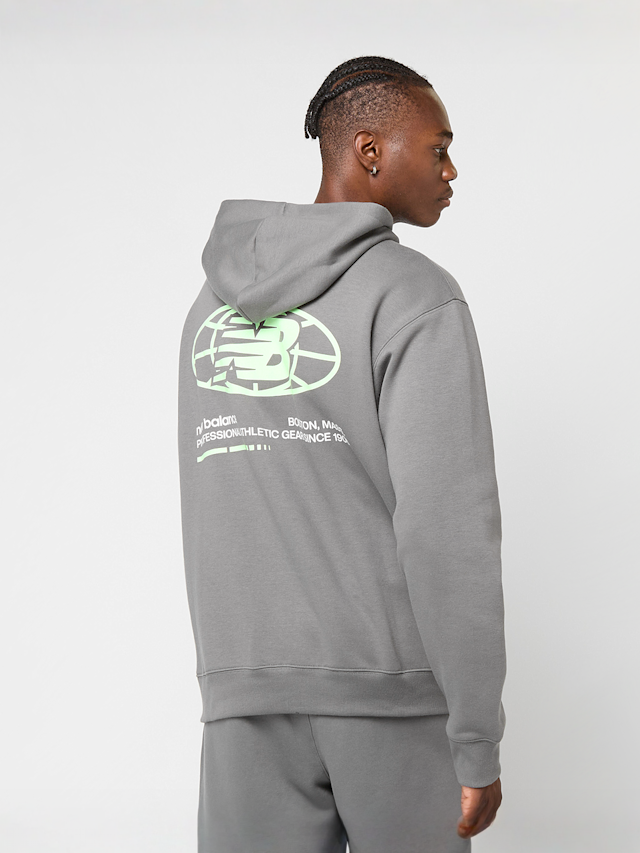 New Balance, Back Print Graphic Hoodie, grey, Image 2 of 5