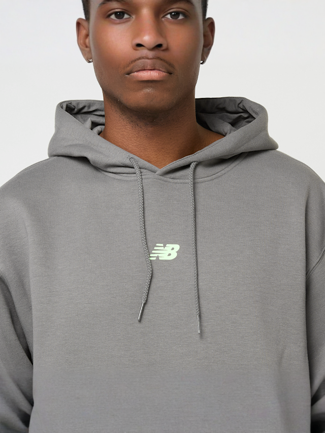 New Balance, Back Print Graphic Hoodie, grey, Image 3 of 5