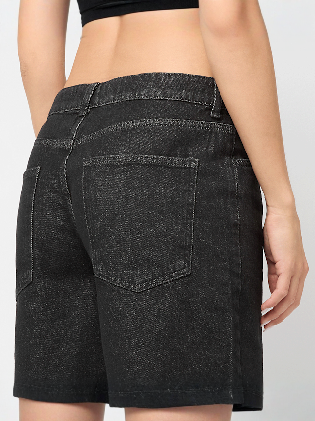 Decibel, Denim Shorts, black, Image 4 of 5