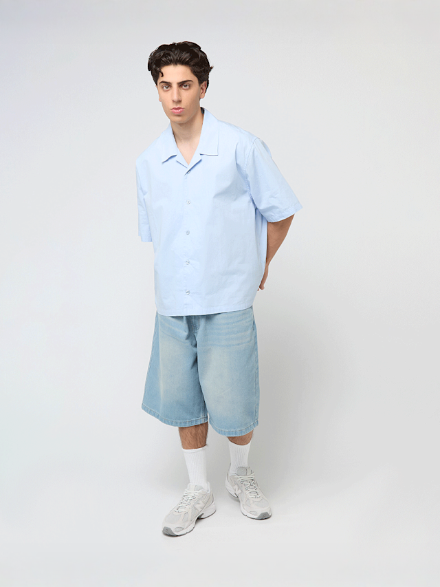 Decibel, Oversized Short Sleeve Shirt, blue, Image 3 of 3