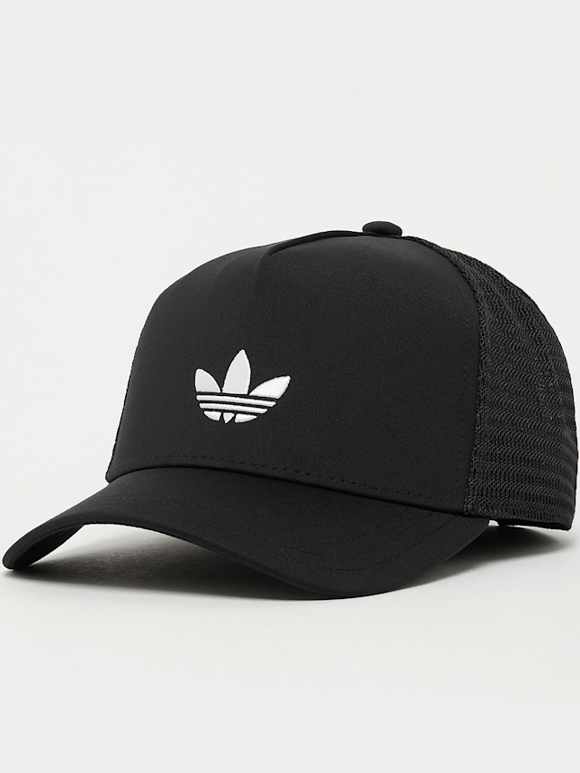 adidas Originals, Curved Trucker Cap, black, Image 1 of 4