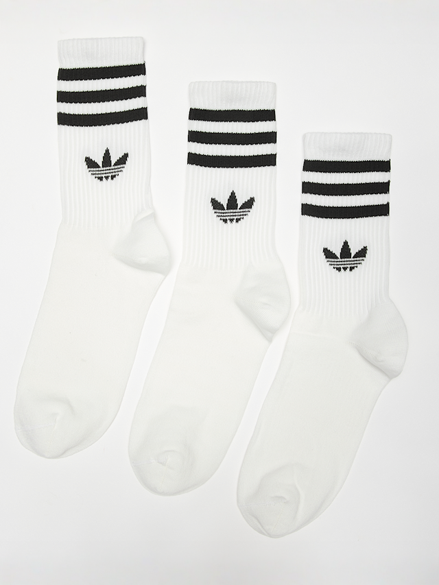 adidas Originals, 3 PACK - adicolor Crew Socks, white, Image 1 of 2