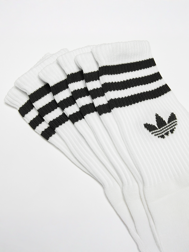 adidas Originals, 3 PACK - adicolor Crew Socks, white, Image 2 of 2