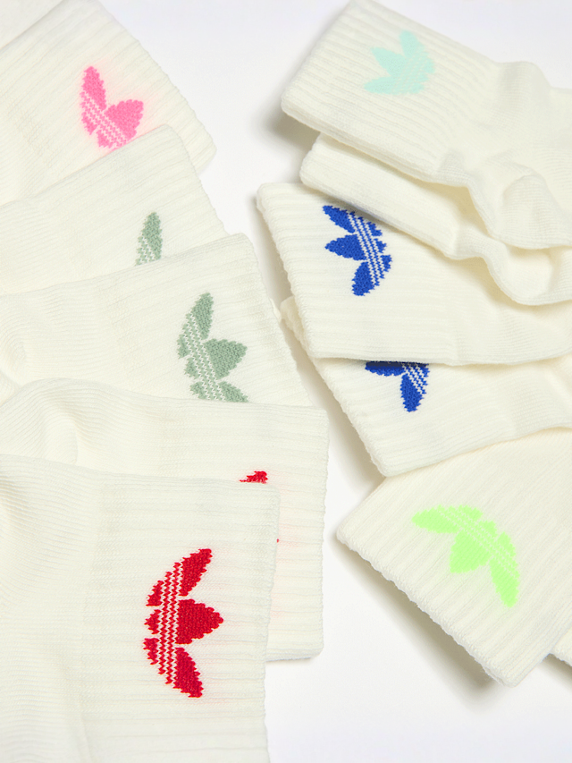 adidas Originals, 6 PACK - adicolor Trefoil Ankle Socks Kids, beige, Image 2 of 2