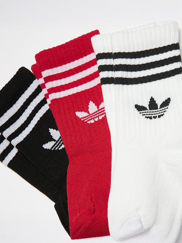 adidas Originals, 3 PACK - adicolor Crew Socks, black, Image 2 of 2