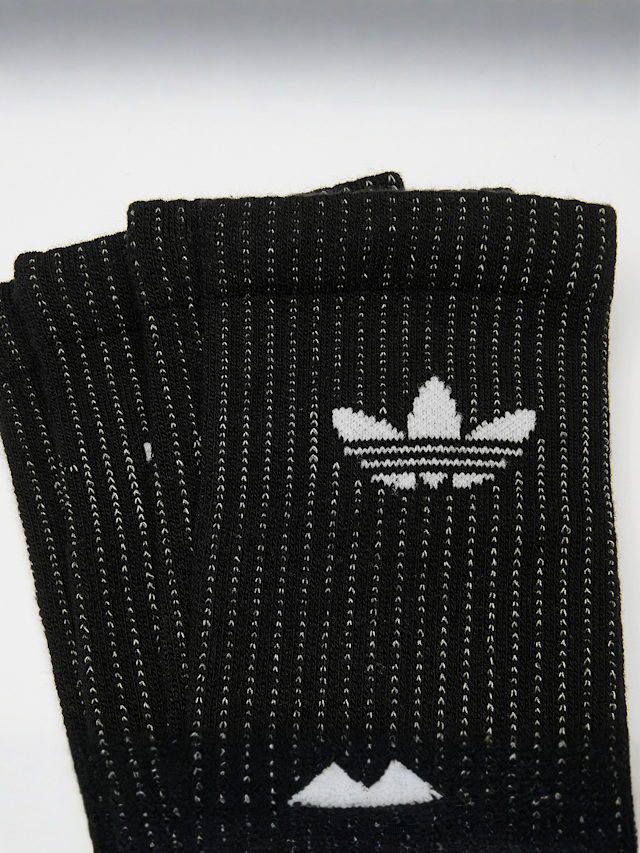 adidas Originals, 2 PACK - adicolor Crew Socks Reflective, black, Image 2 of 2