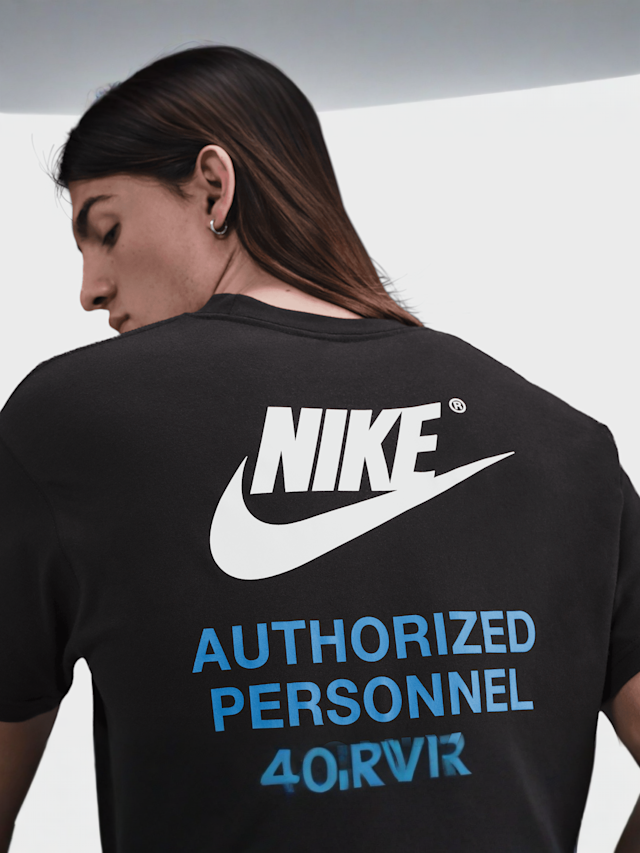 Nike, Sportswear Athletic Short Sleeve Tee, black, Image 4 of 4