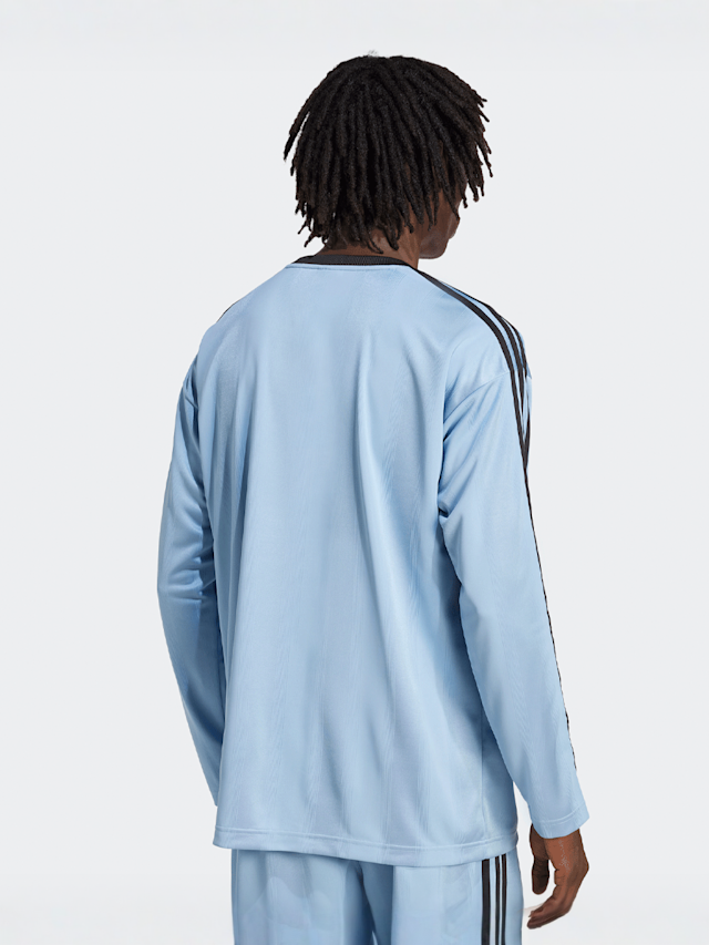adidas Originals, Jacquard Jersey Longsleeve, blue, Image 2 of 5