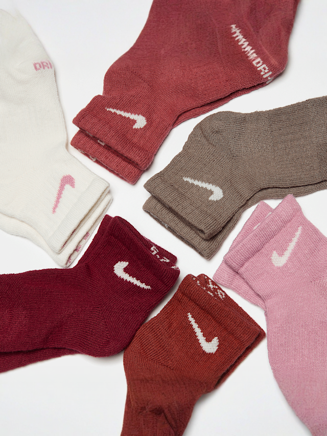 Nike, 6 PACK - Dri-FIT Performance Basic Quarter Socks, multi-colour, Image 2 of 2