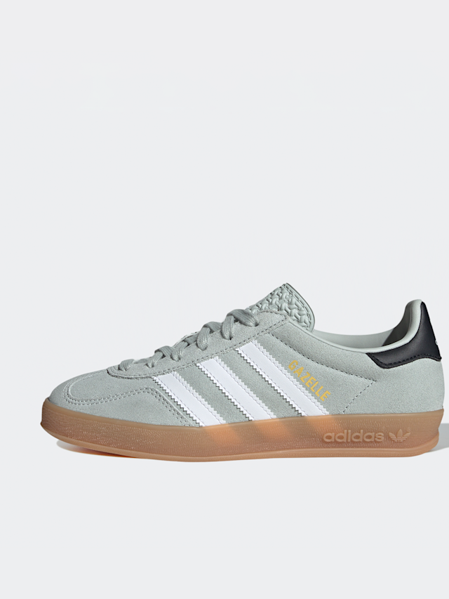 adidas Originals, Gazelle Indoor (GS), green, Image 1 of 8