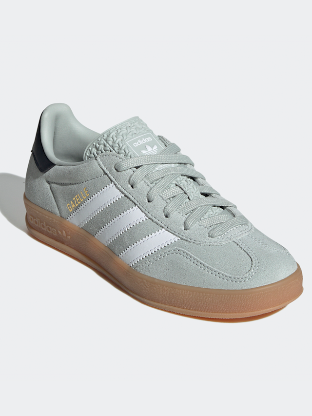 adidas Originals, Gazelle Indoor (GS), green, Image 3 of 8