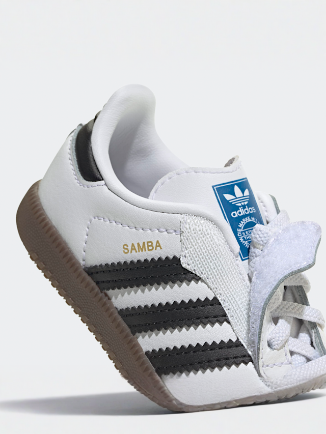 adidas Originals, Samba OG Comfort Closure Elastic Lace (TD), white, Image 7 of 8