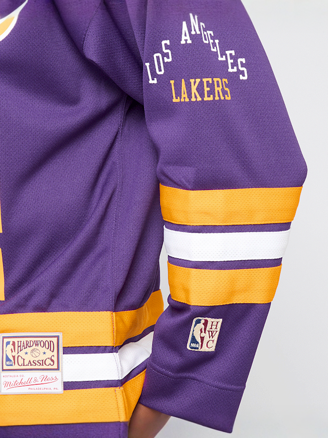 Mitchell & Ness, NBA Los Angeles Lakers Maxxed Out Fashion Jersey, purple, Image 4 of 7
