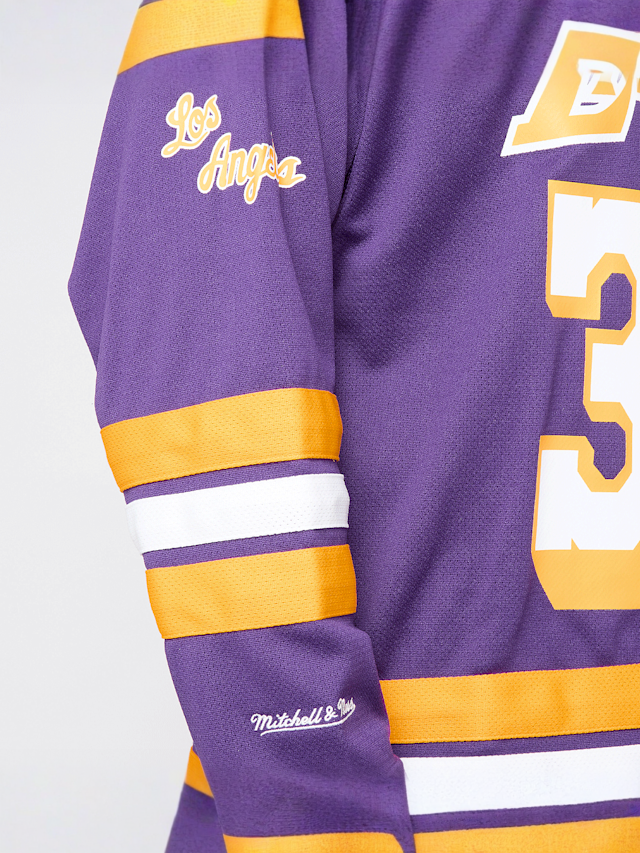 Mitchell & Ness, NBA Los Angeles Lakers Maxxed Out Fashion Jersey, purple, Image 5 of 7