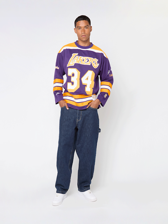 Mitchell & Ness, NBA Los Angeles Lakers Maxxed Out Fashion Jersey, purple, Image 7 of 7