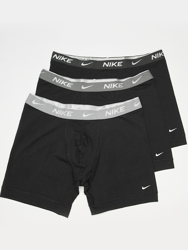 Nike, 3 PACK - Everyday Cotton Stretch Trunk, black, Image 1 of 2